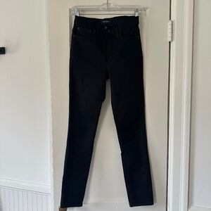 Women's J Crew Toothpick Jeans Black Size 26